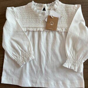 Sfera Baby Girl's Plumetis Bambula Blouse 6-12 Mo.